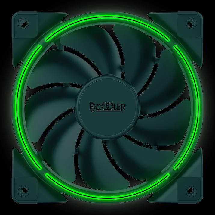 Image du produit Pccooler CORONA avec éclairage vert (120 mm, 1 x)