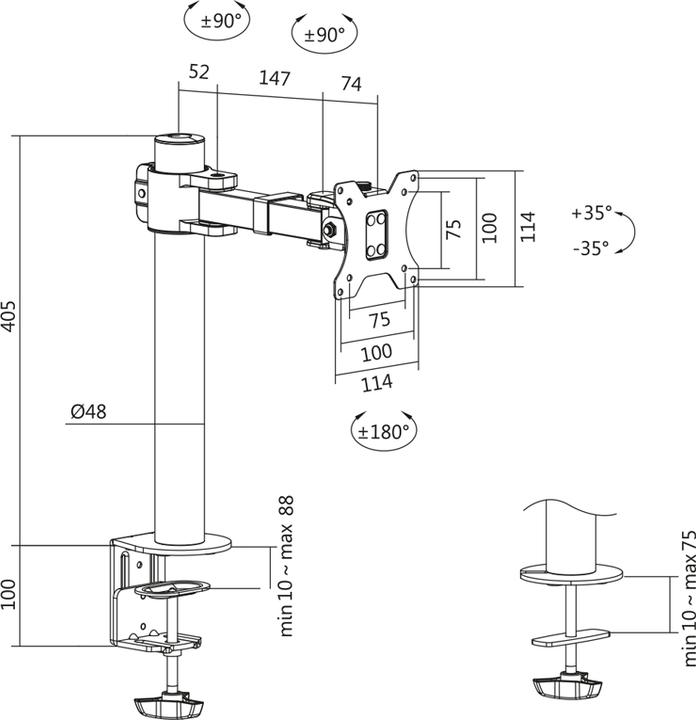 Produktbild LogiLink 17–, max (Tisch, 32")
