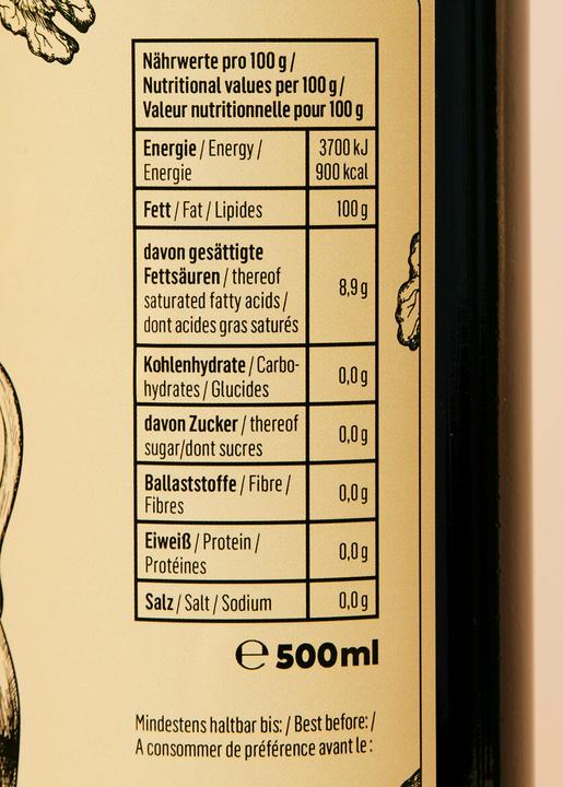 Actual product image KoRo Organic cold-pressed walnut oil (500 ml)