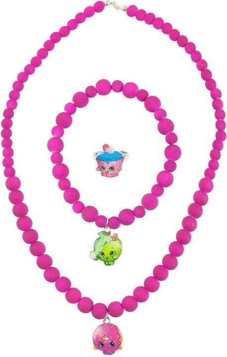 Actual product image Shopkins Girls pearl jewelry set metal (100% synthetic material)