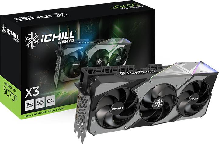 Produktbild Inno3D GeForce RTX 5070 Ti iCHILL X3 (16 GB)