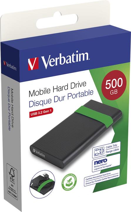Actual product image Verbatim Disque Dur 500Go 2.5 " Reconditionné (0.51 TB)