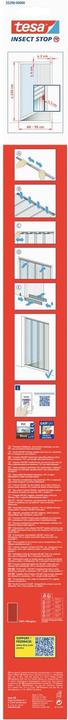Produktbild tesa Insektenschutz Alu Lamellentür für Balkon- und Terrassentüren (95 x 220 cm)