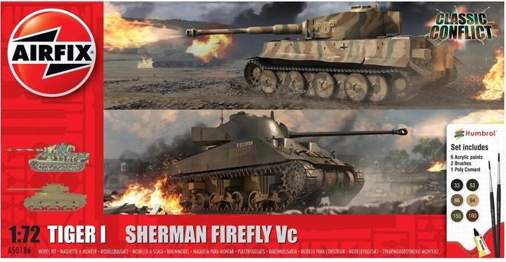 Airfix Kit tank set Tiger 1 vs Sherman Firefly 1:72