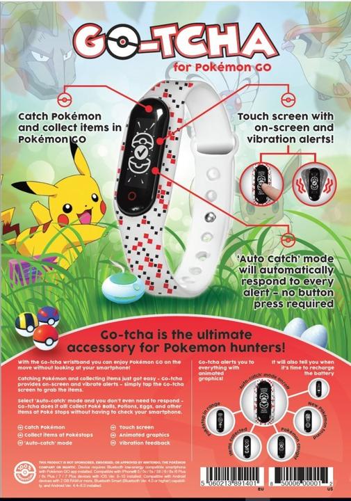 Produktbild Pokemon Go GO-TCHA Touch Wristband (iOS, Android)