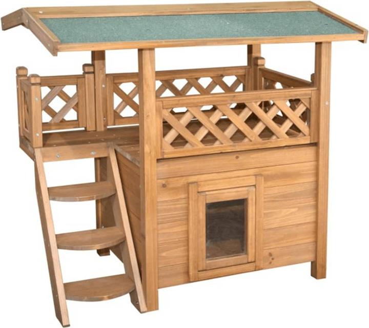 Actual product image Kerbl Katzenhaus Lodge (73 cm, Brown)