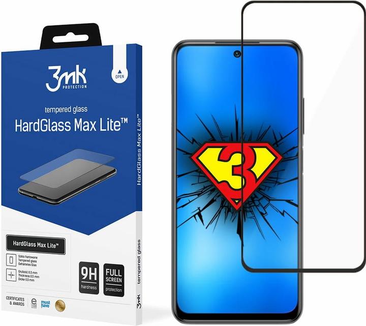 Actual product image 3MK Hardglass Max Lite screen protector (1 Piece, Xiaomi Redmi 10)