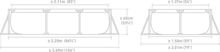 Produktbild Intex Rahmen Pool Rechteckig Rosa 220X150X60 Cm (220 x 150 x 60 cm)