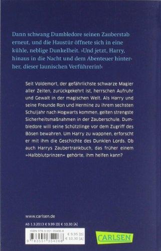 Produktbild Harry Potter (Band 6) Harry Potter und der Halbblutprinz (Deutsch, Joanne K. Rowling, 2015)