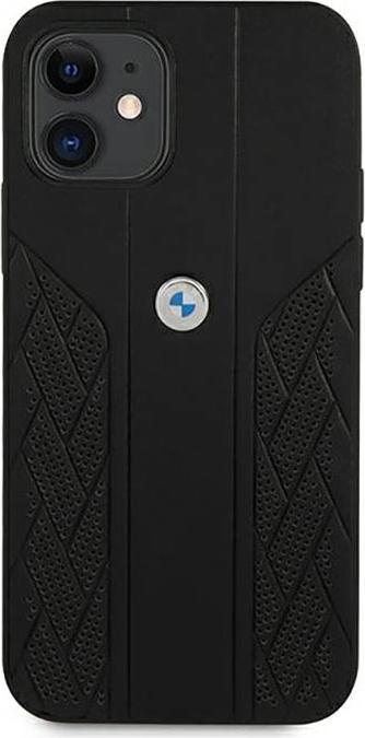 Immagine prodotto BMW Custodia BMHCP12SRSPPK iPhone 12 mini 5,4" czarny/nero Custodia rigida in pelle Curve Perforate (Apple iPhone 12 mini)