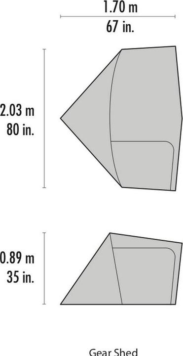 Produktbild Msr Gear Shed (Vorzelt, 0.94 kg, 4 Personen)