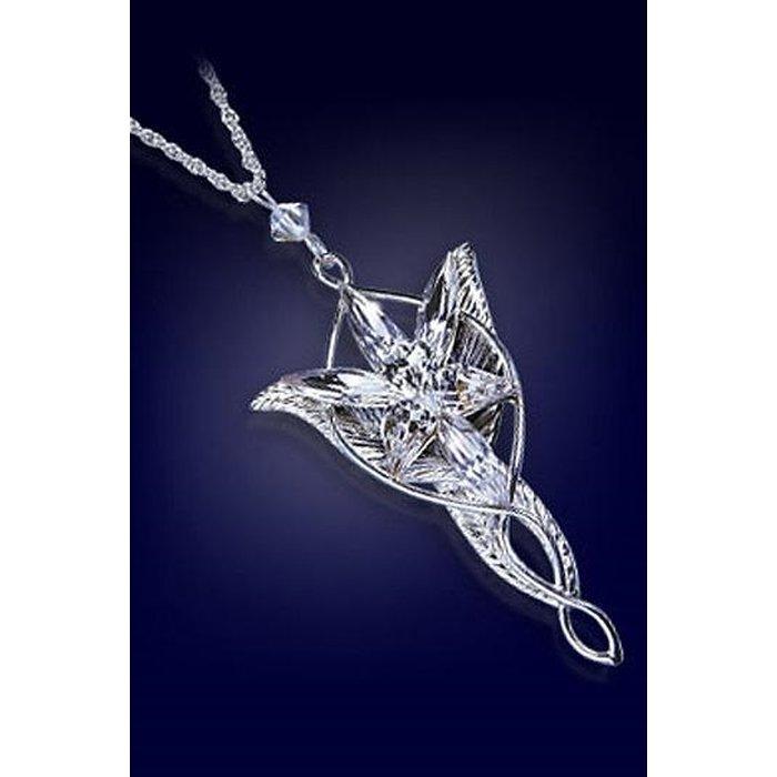 Produktbild Noble Collection Herr der Ringe Anhaenger Arwens Abendstern (versilbert)