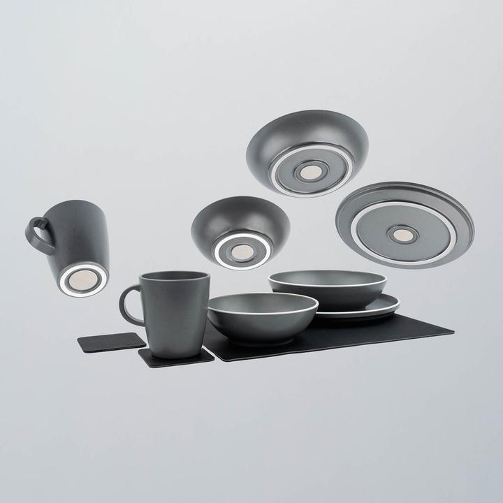 Produktbild Silwy Magnet-Kunststoff-Geschirrset Dolomit Grey, Produkttyp