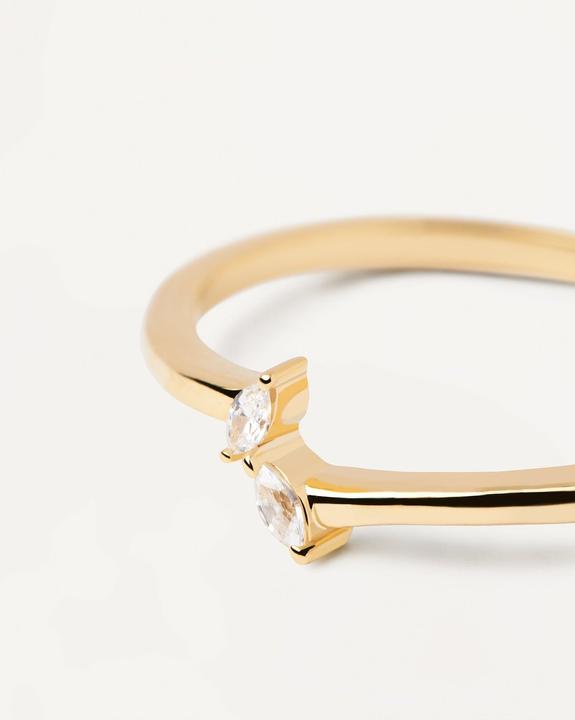 Produktbild Pd Paola PDPAOLA - JemnÃ½ pozlacenÃ½ prsten se zirkony EVA Gold AN01-876 - Circuit: 56 mm (56, 925 Silber)