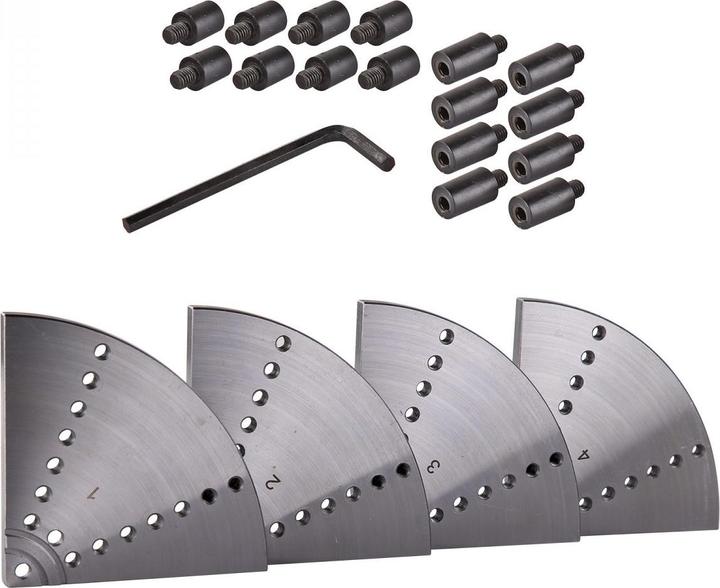 Produktbild Dema Planscheibensegmente Planscheibe Drechselscheibe 250 mm für Backenfutter 3,75