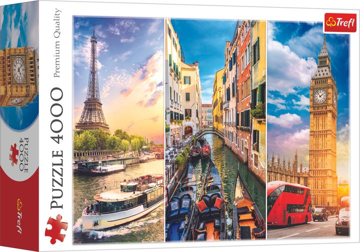 Actual product image Trefl Puzzle Trip through Europe Collage 4000 pieces (4000 pieces)