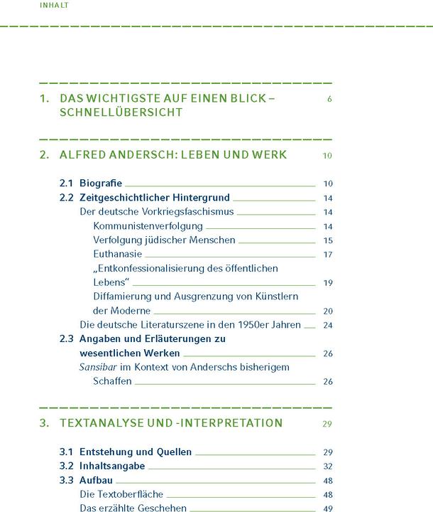 Produktbild Sansibar oder der letzte Grund (Deutsch, Alfred Andersch, 2013)