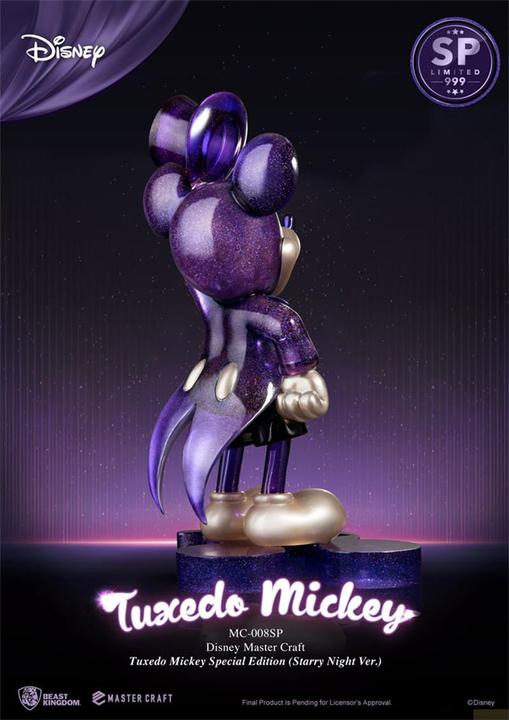 Actual product image Beast Kingdom Mickey Mouse statuette Master Craft 1/4 Tuxedo Mickey Special Edition Starry Night Ver. 47 cm