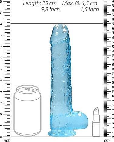 Actual product image RealRock 9" / 22 cm Realistic Dildo with Balls