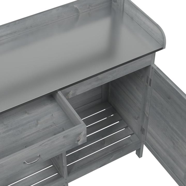 Image du produit VidaXL Table à plantes avec armoire