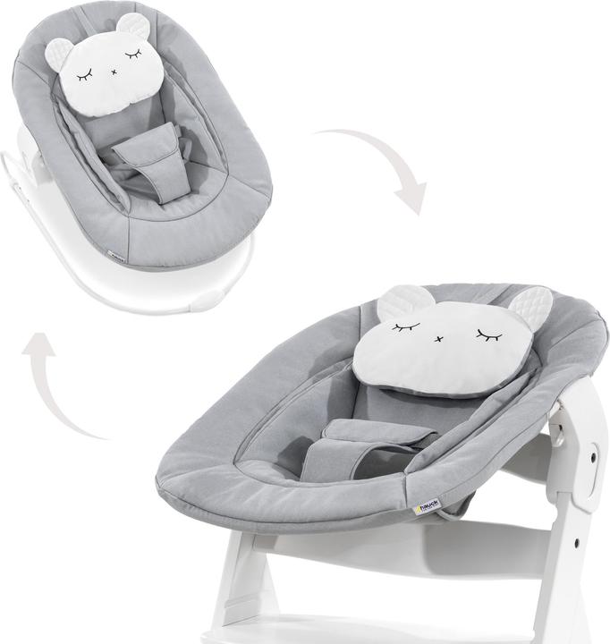 Hauck Alpha Bouncer 2in1 Pastel Bear Light Grey