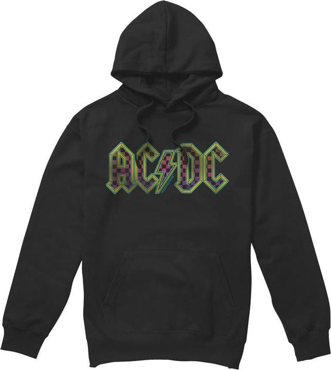 Actual product image AC/DC Mens Checkerboard Gradient Logo Hoodie (XL)