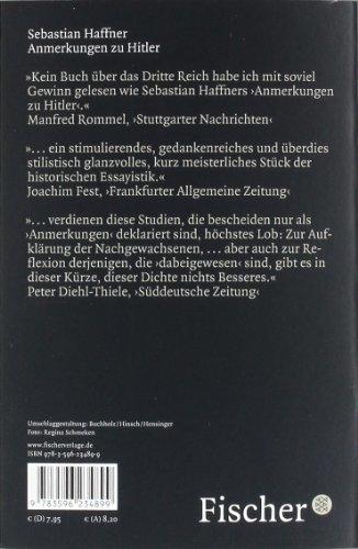 Actual product image Anmerkungen zu Hitler (German, Sebastian Haffner, 1981)
