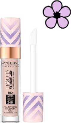 Produktbild Eveline Liquid Camouflage Hd Waterproof Concealer With Hyaluronic Acid 03 Soft Natural 7.5Ml (03 Soft Natural)