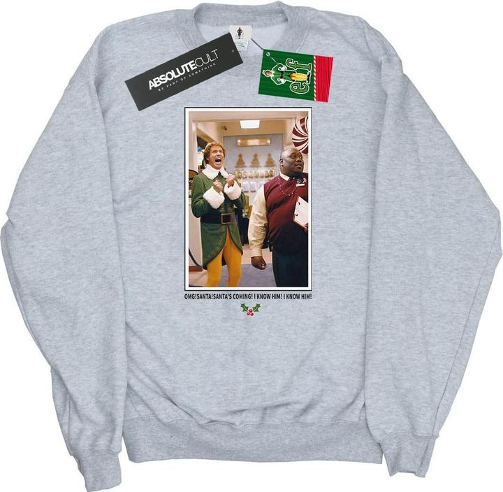 Elf OMG Santa Photo Sweatshirt