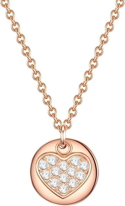 Produktbild Eastside Damen Herz Edelstahl Preciosa roségold 40,0 cm Basiskette + 5,0 cm Verlängerung - 29752 (Edelstahl, 40 - 45 cm)