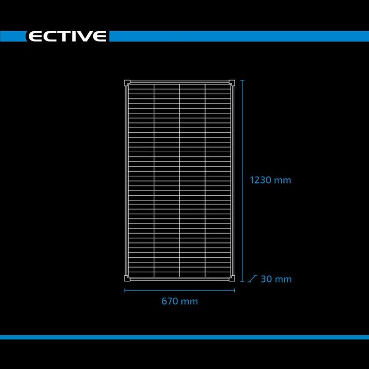 Actual product image Ective Shingle Solar Panel 12V 170W Solar Panel Shingle Technology Solar PV Module (170 W, 7.90 kg)
