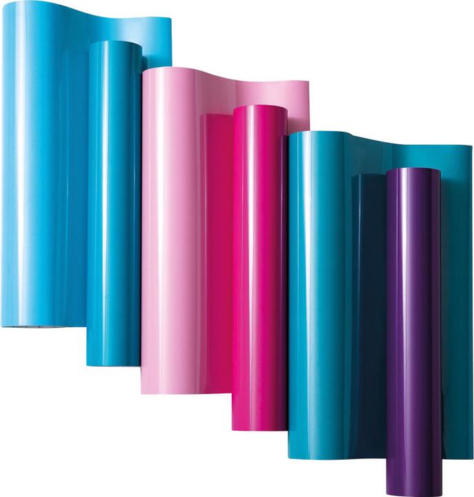 Actual product image Cricut Vinyl Film Heat Activated 30 x 60 cm, Purple/Turquoise (1 x)