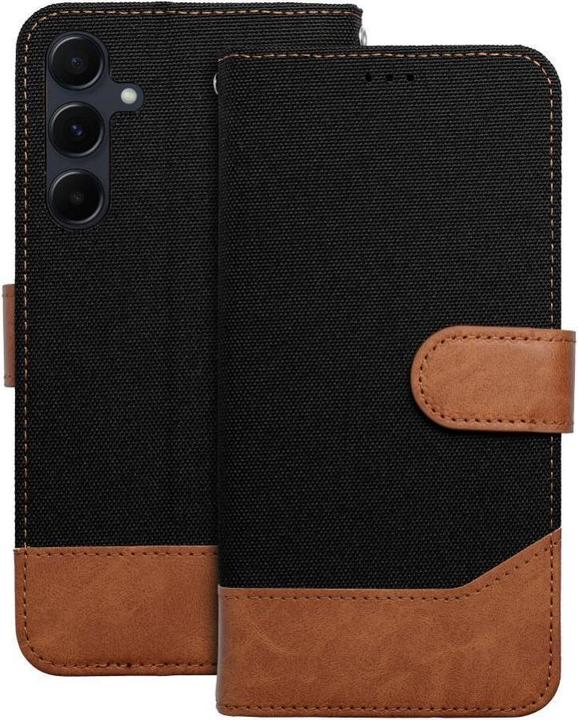 Actual product image OEM Book case JEANS Book for Xiaomi Redmi Note 14 5G black (Xiaomi Redmi Note 14 5G)