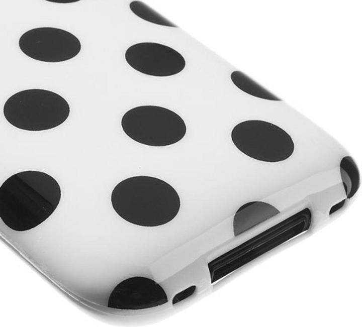 Produktbild König Design Schutzhülle für Handy Apple iPhone 3 3G 3GS weiss/schwarz (Apple iPhone 3G, Apple iPhone 3GS)