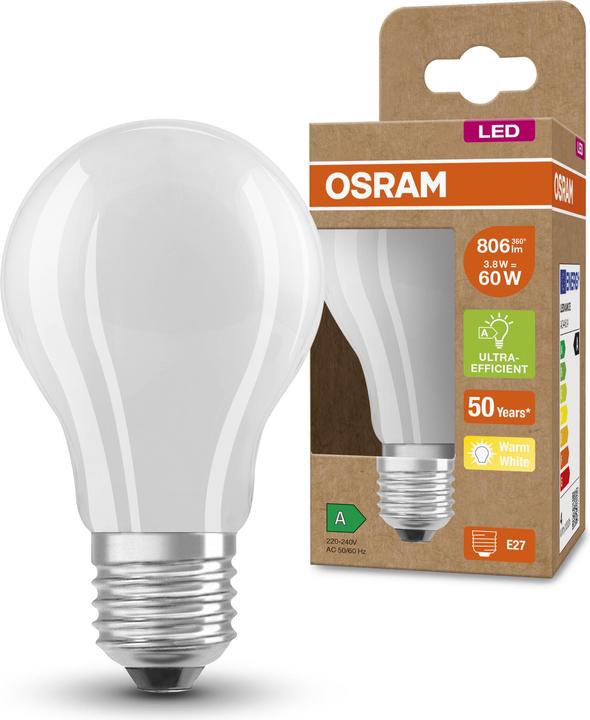 Produktbild Osram Led Filament Classic A (E27, 4 W, 840 lm, 1 x, A)