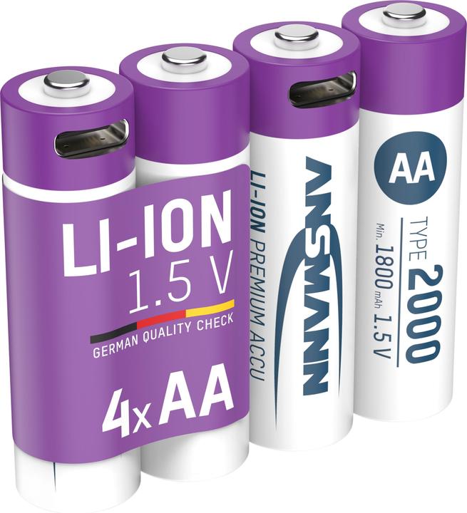 Ansmann Li-Ion Premium battery (4 pcs., AA, 1800 mAh)