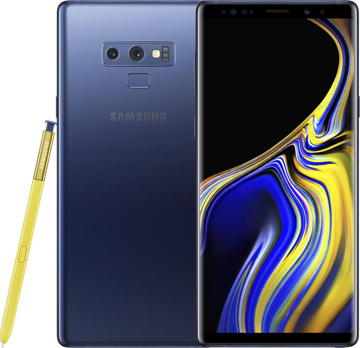 Image du produit Samsung Galaxy Note9 (128 Go, Ocean Blue, 6.40", Double SIM hybride, 12 Mpx, 4G)