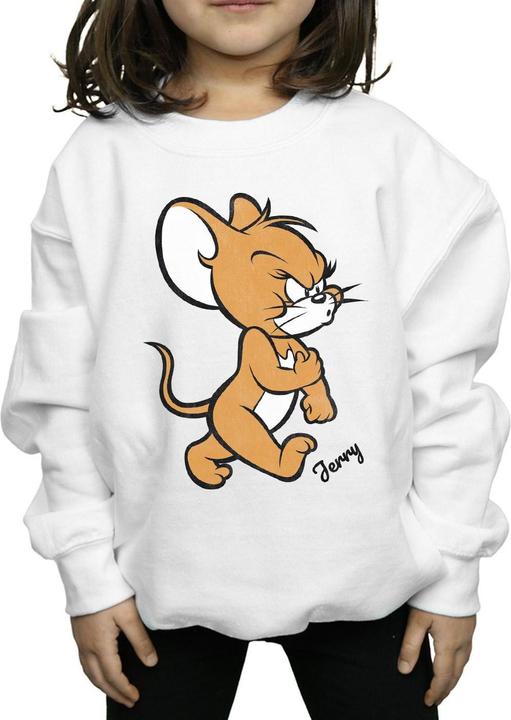 Actual product image Tom & Jerry Girls Angry Mouse Cotton Sweatshirt (152)