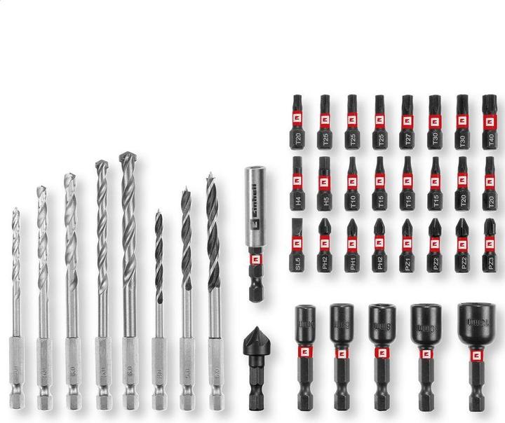 Produktbild Einhell 108759 39teilig Bohrer- und Bit-Sortiment (4 mm, 5 mm, 6 mm, 8 mm)