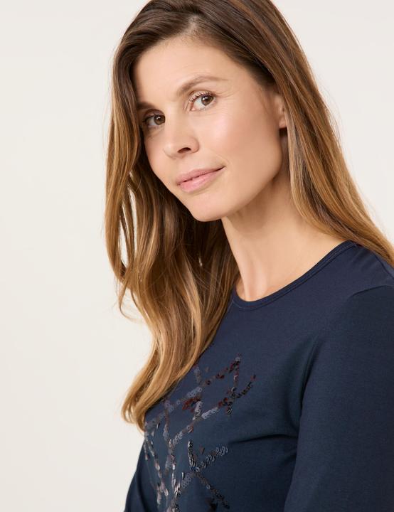 Produktbild Gerry Weber Langarmshirt mit Paillettenzier T-Shirt 1/1 Arm - 64196 (48)