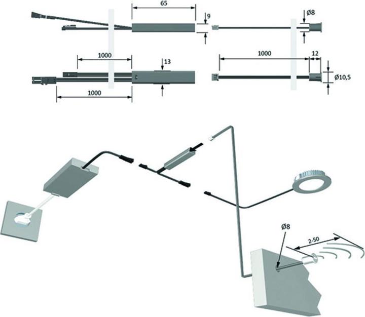 Produktbild Halemeier Sensoren zu Sensorschalter IR Door Switch 12 V