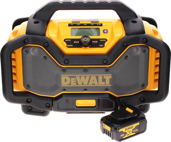 Produktbild DeWalt DCR 027 N Akku Radio DAB+ 10,8-18,0 V + 1x Akku 4,0 Ah - ohne Ladegerät (DAB+, FM, Bluetooth)