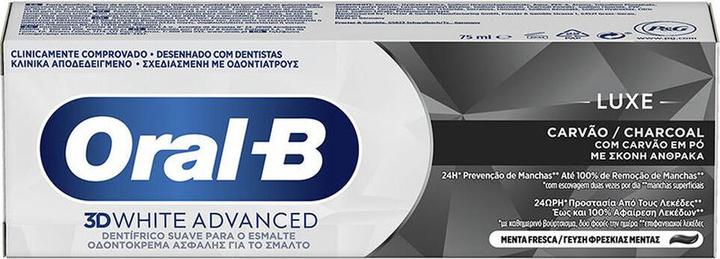Immagine prodotto Oral-B 3d White Advanced Charcoal Toothpaste Fresh Mint Flavor Tubo 75 Ml (75 ml)