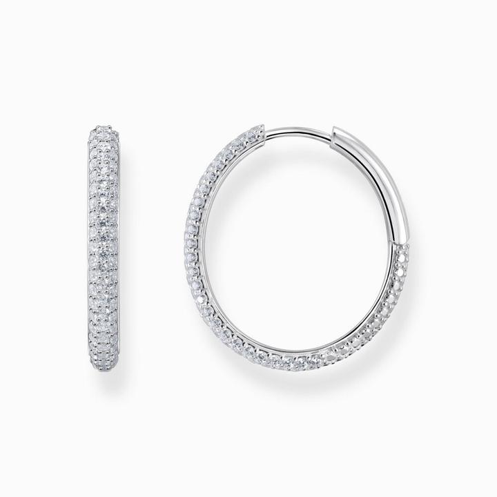 Image du produit Thomas Sabo Créoles avec pavé de zirconium blanc (Argent 925)