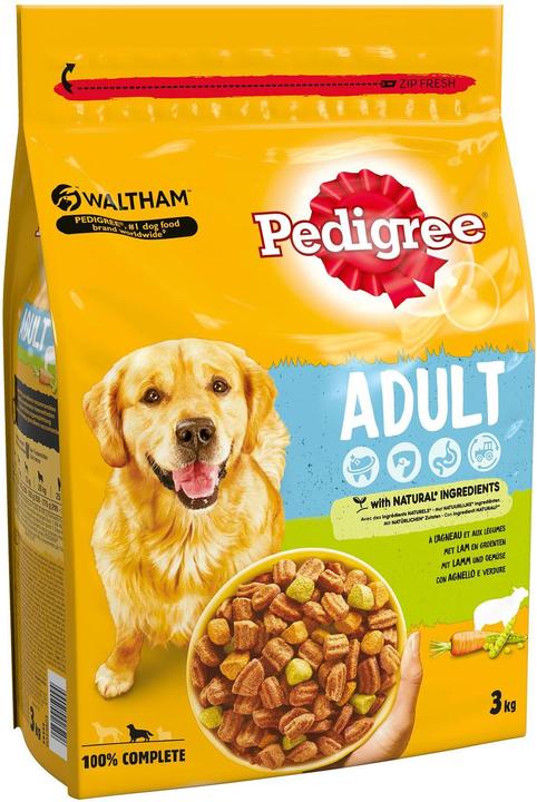 Produktbild Pedigree Adult Lamm (Adult, 1 Stk., 3000 g)