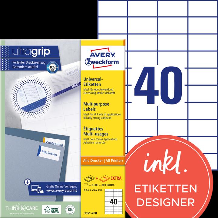 Avery Universal-Etiketten