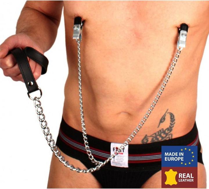 Image du produit The Red Pinces à seins avec laisse 40cm