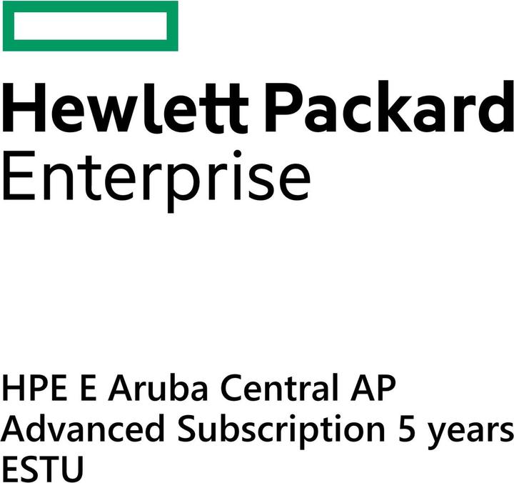 Produktbild HPE E Aruba Central AP, Advanced Subscription, 5 years, E-STU (1 Geräte)