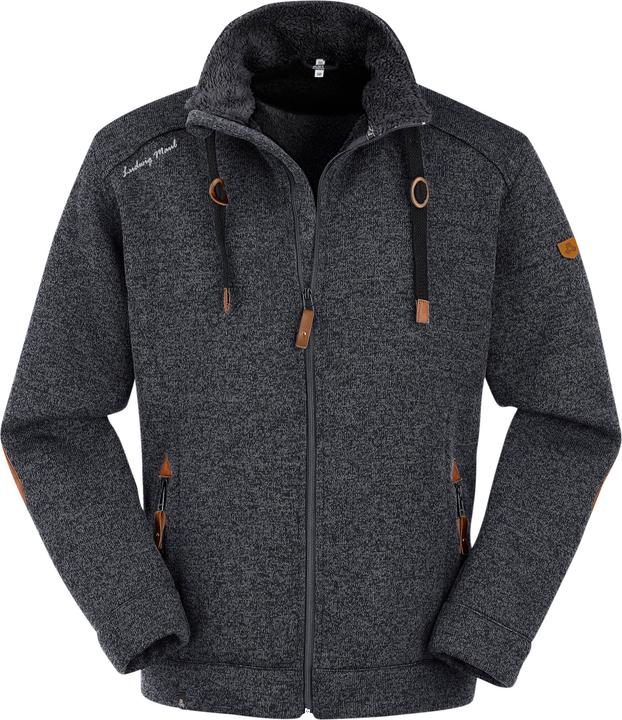 Produktbild Maul Herren Lichtenau Polar-Strickfleece Jacke, schwarz, 48 (48)