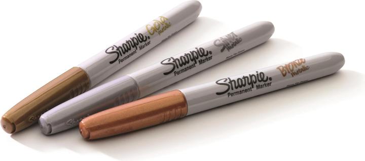 Produktbild Sharpie Feiner Permanentmarker (Silber, 1.40 mm, 3 x)